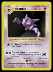 Haunter 029/102 Base Set (Shadowless) Uncommon