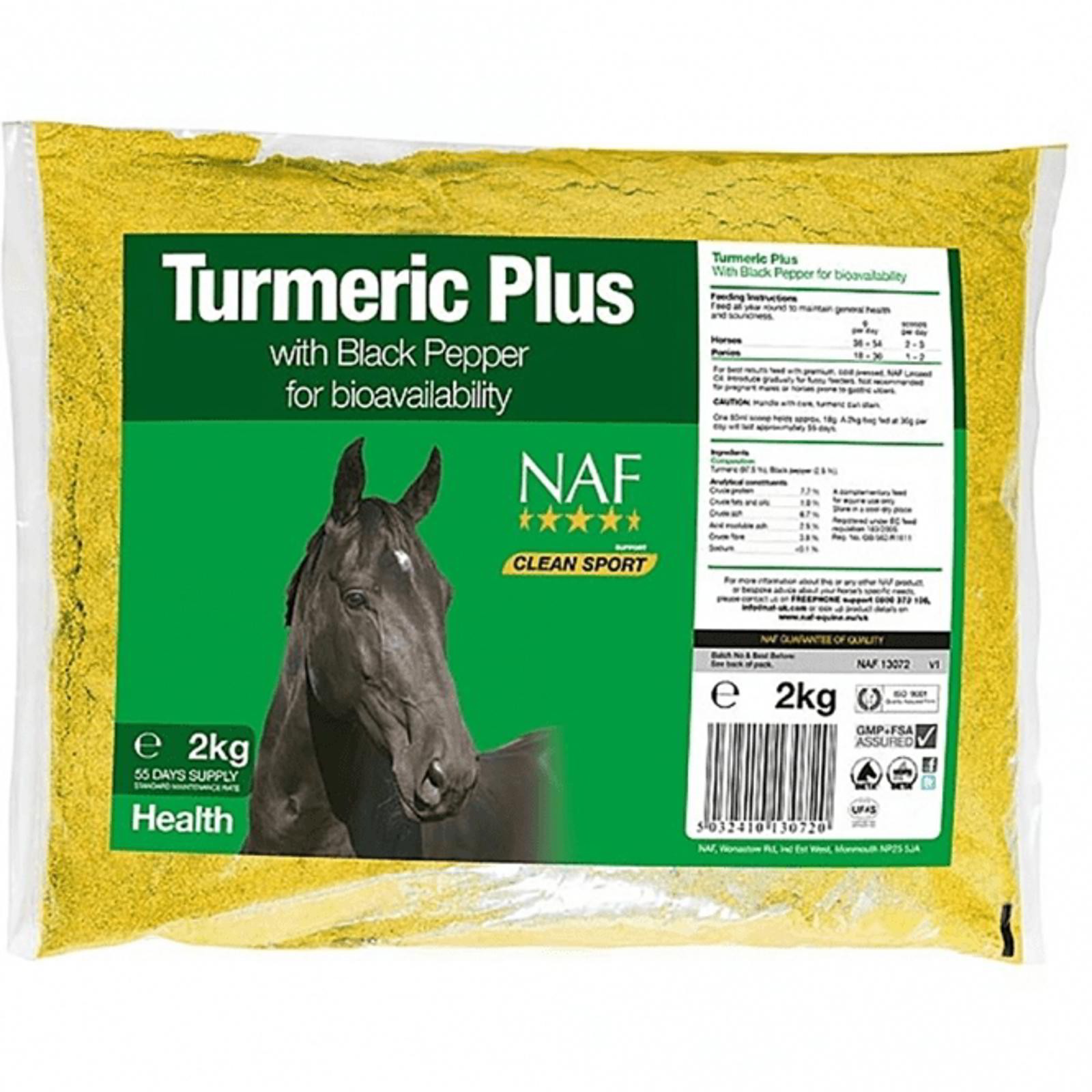 NAF Turmeric Plus 2Kg - Turmeric Feed Supplement - Refill Bag