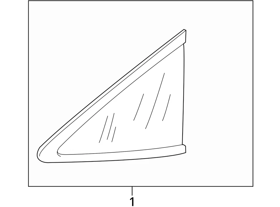 10 11 12 13 14 15 HONDA CROSSTOUR Quarter Glass/window Right - Image 3 of 3
