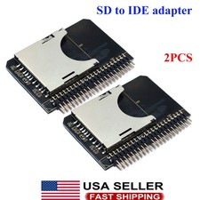 2pc SD SDHC SDXC MMC Memory Card to IDE 2 5 034 44 Pin Male Adapter Converter SD
