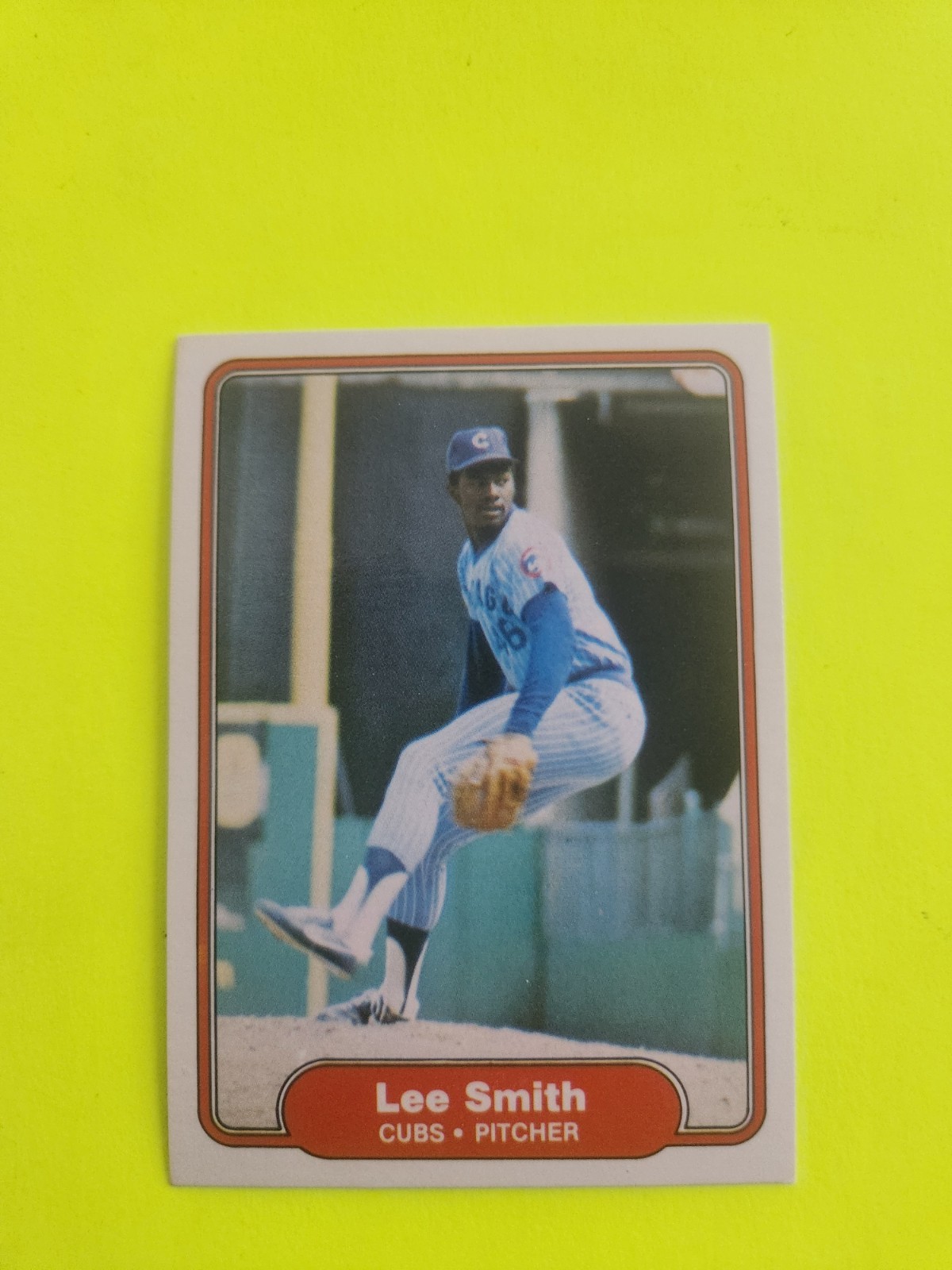 LEE SMITH  1982 FLEER  #603 CUBS PITCHER