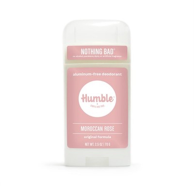 Humble Brands Aluminum Free Deodorant Moroccan Rose Natural Odor Control 2.5Oz