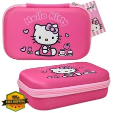Fast Forward Hello Kitty Pencil Case - Pink EVA Hard Shell Organizer for Scho...