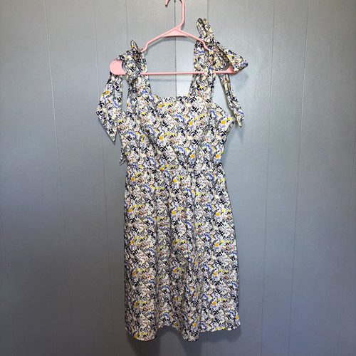 Antonio Melani Liberty London Heidi Tie Strap Fit and Flare Floral Dress Size 6