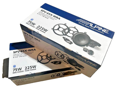 (2 Pair) Alpine SPV-65X-WRA 6.5'' Component/Coaxial Speaker Jeep Wrangler JK