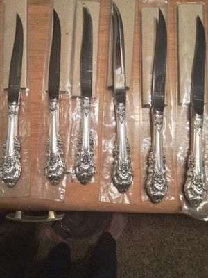 Sir Christopher Wallace Sterling Silver Steak Knife 