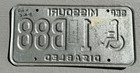 Vintage Missouri Disabled License Plate MO Wheelchair Handicapped Red Lic 1993 T — photo 2