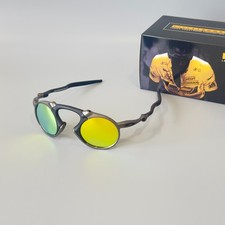 Oakley X-Metal Madman OO6019 Gunmetal Frame Yellow Iridium Lens Sunglasses
