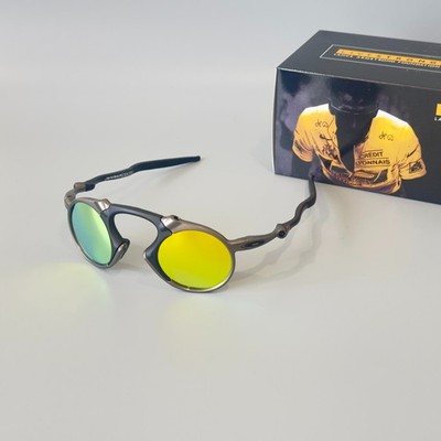 Oakley X-Metal Madman OO6019 Gunmetal Frame Yellow Iridium Lens Sunglasses