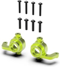 AMORIL Upgraded 2pcs Aluminum Front Steering Hub for Mini 1/10 Remote... 