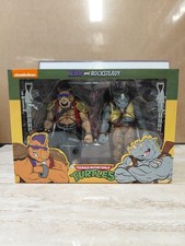 NECA TMNT Bebop and Rocksteady Cartoon Action Figure 2-Pack