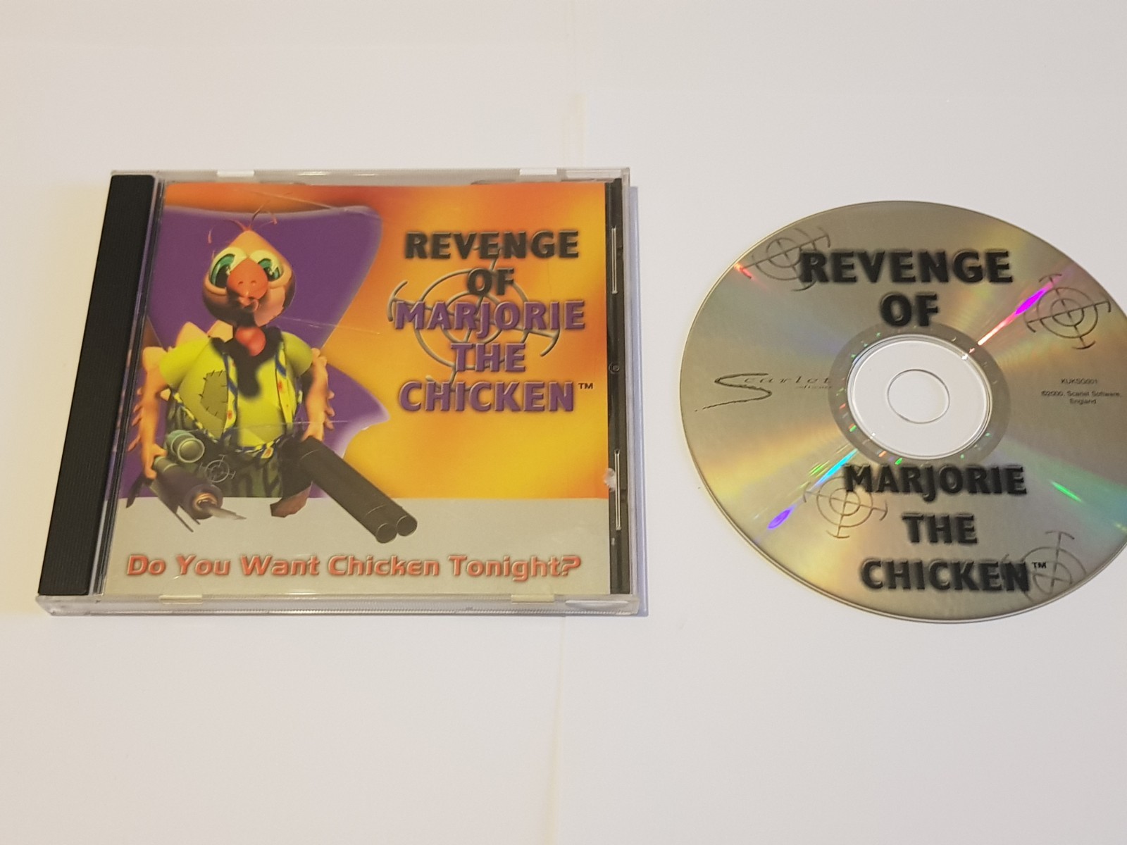 Revenge Of Marjorie The Chicken PC CD ROM Game CD Case Version 2000