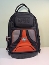 KLEIN Tools Tradesman Pro Tool Bag Backpack Multi-Pocket Black & Orange 55647