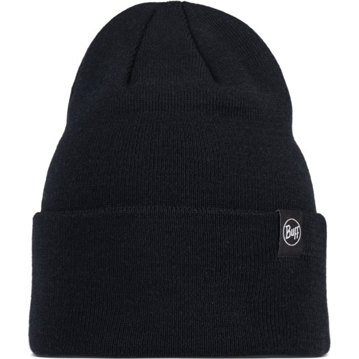 Buff Lilon Knitted Beanie - Black, One Size - Image 3