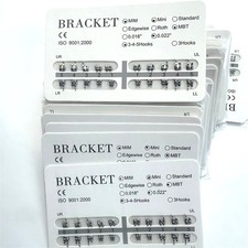 Kit de 20 piezas de soporte de ortodoncia dental aparatos ortopédicos alineación de dientes alisado MBT