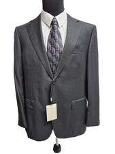 NWT Suitsupply Napoli Blazer 44 Gray Pinstripe 2-Button Notch-Lapel Super 110