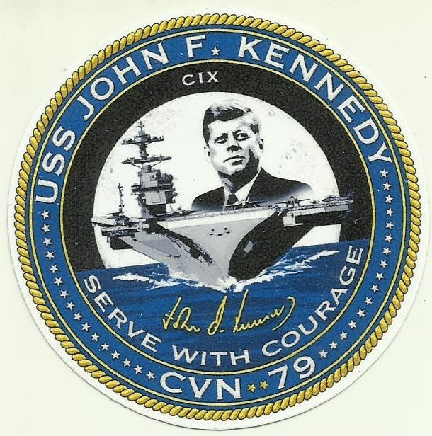 2 USS JOHN F KENNEDY CVN-79 U.S.NAVY STICKERS War AIRCRAFT CARRIER SAILOR USA