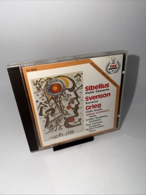 Sibelius / Svenson / Grieg - Violin Works (CD, 1990) Vox Unique - Moss Music