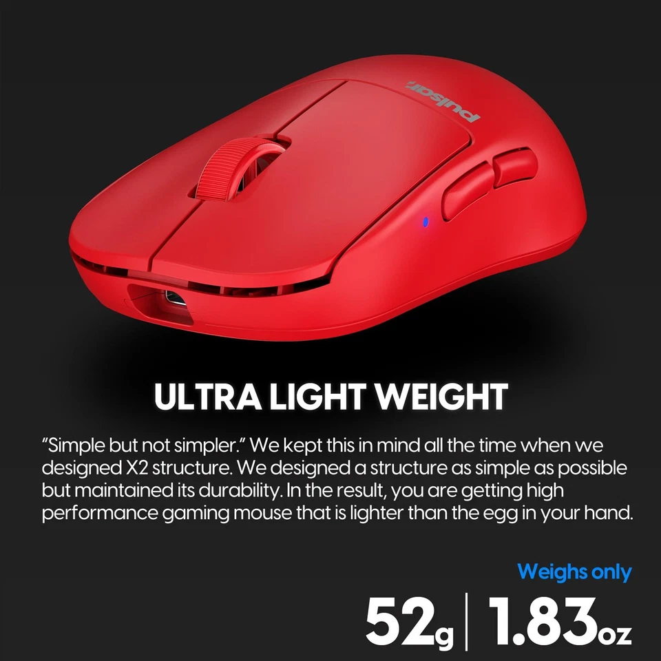 X2H mini Wireless Gaming Mouse, Limited Color Edition, Ultra Lightweight 1.83... - Image 4 of 4