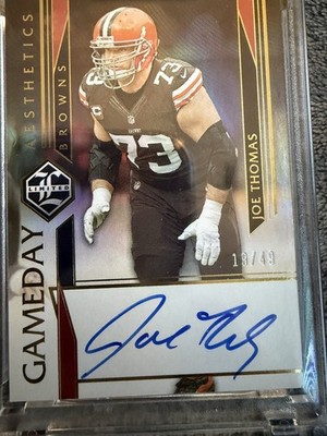 JOE THOMAS 2025 LIMITED GAME DAY AESTHETICS GOLD SPOTLIGHT AUTO /49 Q3882