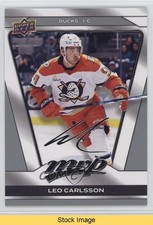 2025-26 Upper Deck MVP Silver Script Leo Carlsson #195 READ ih7