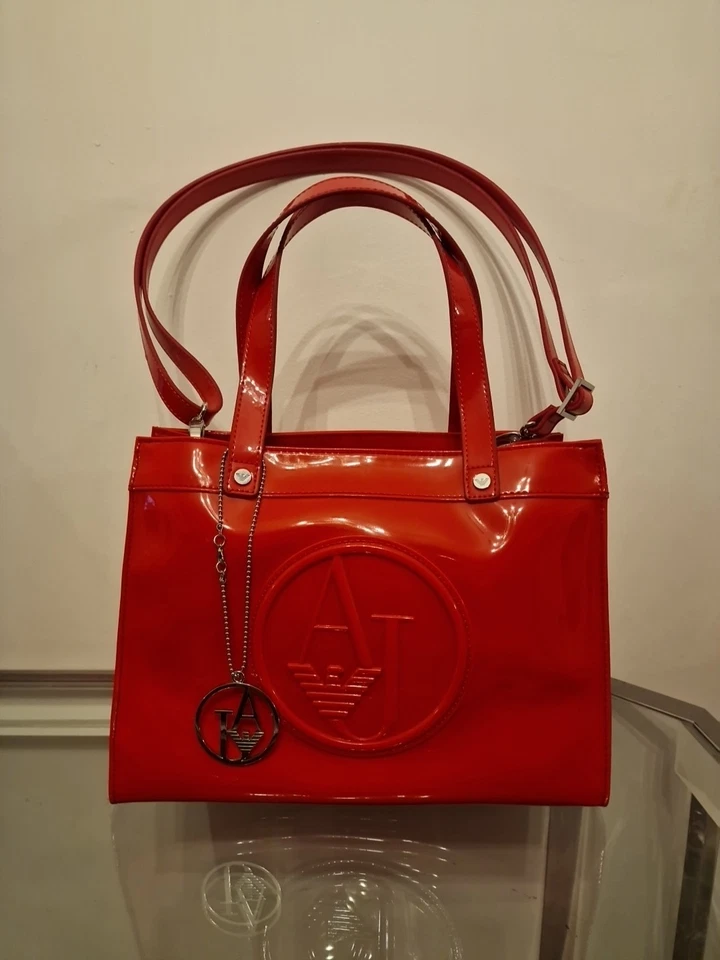 Original- Armani Jeans - Red HandBag Women - Sac Rouge - Photo 2/4