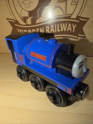 SIR HANDEL ! THOMAS FRIENDS TRAIN WOODEN ! 2003 CGI FACE ~ Excellent !