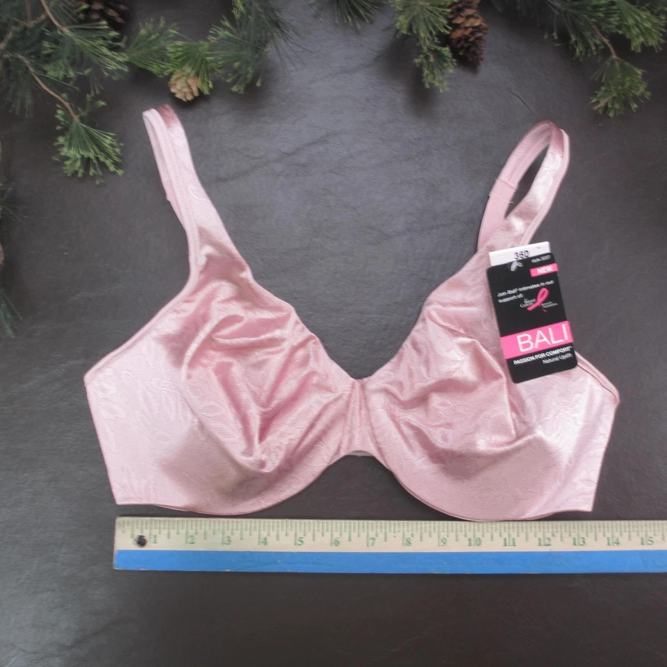 Sujetador Bali para mujer 36D rosa pasión por la comodidad estilo elevación natural 3227 Foto 2 de 4