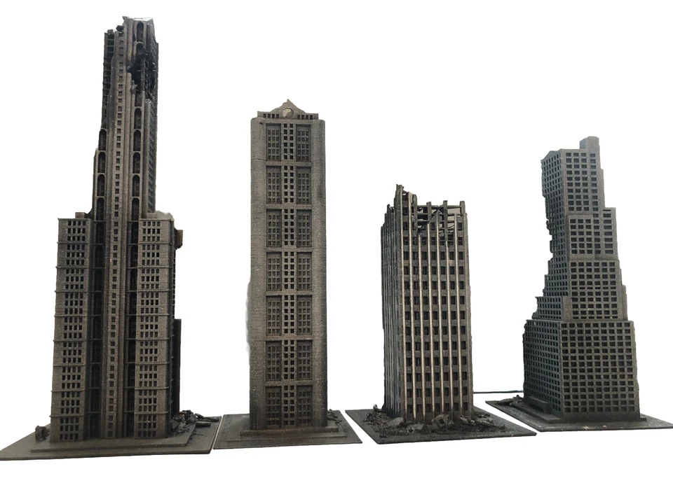 Eyepop Designs 4 Buildings 1/450 Scale works with NECA Sh Monsterarts - Image 2 of 4