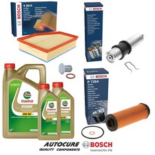 FOR BMW X5 M SPORT (MK4) (G05) BOSCH SERVICE KIT + 7L CASTROL OIL [2018 - ]