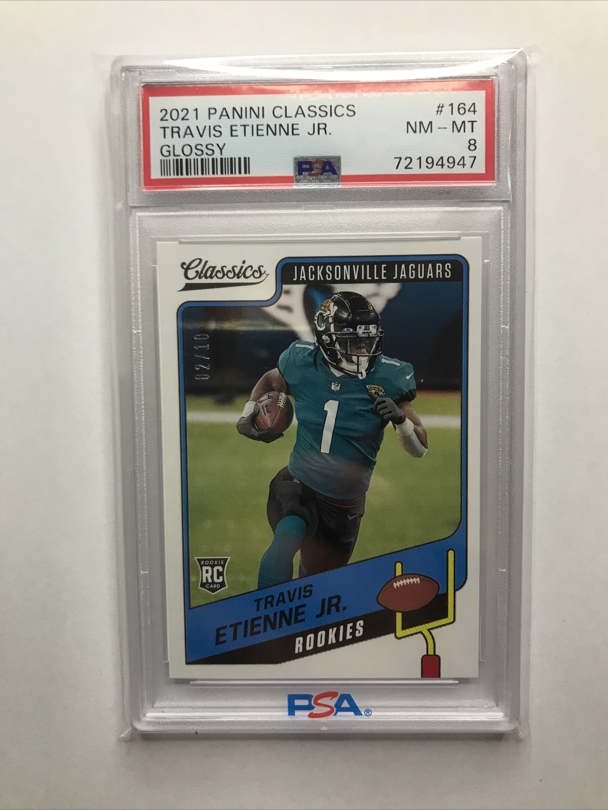 Travis Etienne Panini Classics #164 Glossy