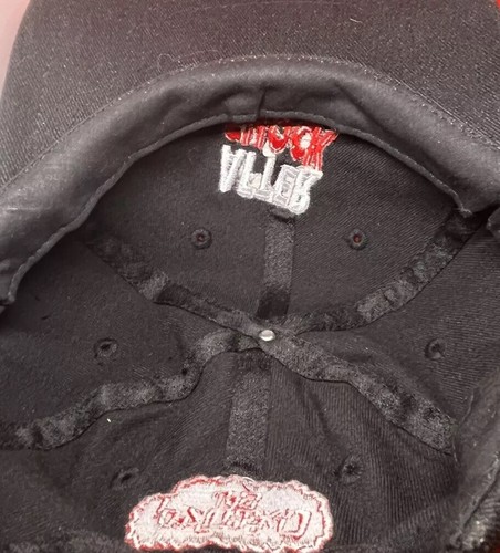Vintage AFTER SHOCK Get Crystallized Black Adjustable Hat Embroidered - Picture 7 of 10