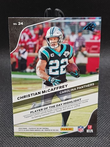 2020 Panini Player Of The Day - Christian McCaffrey #24 San Francisco 49ers - Bild 2 von 2