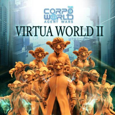 3D Printed Papsikels Sci-Fi Goblin Resistance 2 Set Virtua Corpo World  - 28mm
