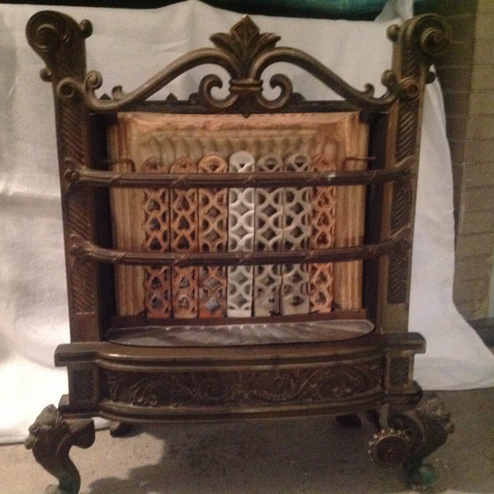 Antique Humphrey Radiantfire Fireplace Gas Burner Ornate Cast Iron | eBay
