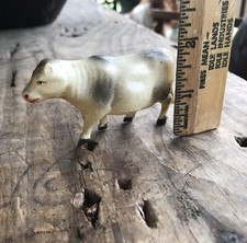 Vintage Celluloid Cow Black  White Japan Rare Stunning Farm Animal