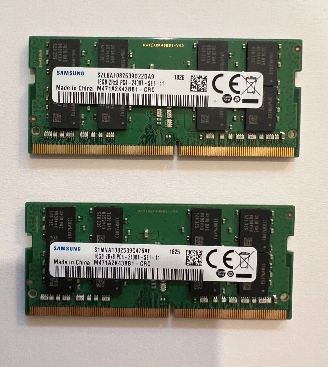 Samsung PC4-19200 (DDR4-2400) Bus Speed Computer RAM 16 GB Total