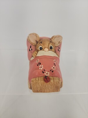 PENDELFIN ''WAKEY'' POCKET RABBIT HAND PAINTED MADE IN ENGLAND 1958