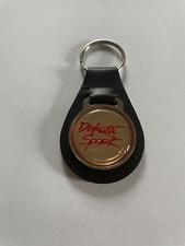Dodge Dakota Sport Keychain Black Leather Key Fob Key Chain
