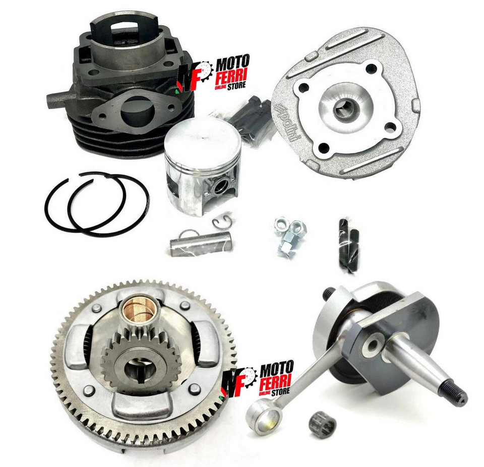 MF0906 KIT CILINDRO 55 102cc POLINI ALBERO MOTORE ANTIC 24 72 VESPA 50 PK S