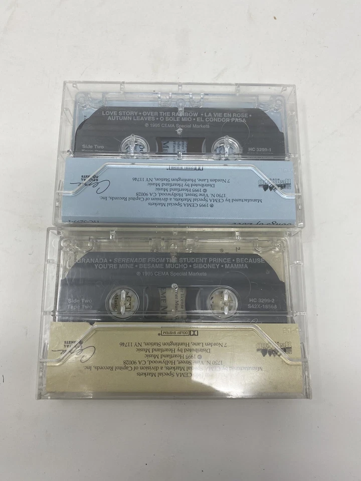 Placido Domingo Songs Of Love 2 Cassette Tapes Set 1995 Excellent - Image 3 of 3
