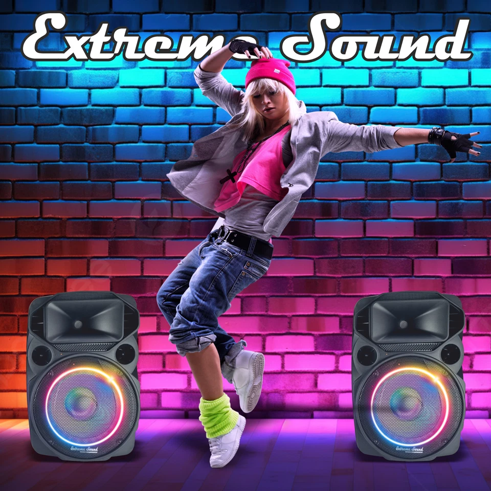 CASSE Audio Attiva + Passiva 2000 Watt WOOFER 31 Cm. BLUETOOTH KARAOKE DJ Feste - Immagine 2 di 4