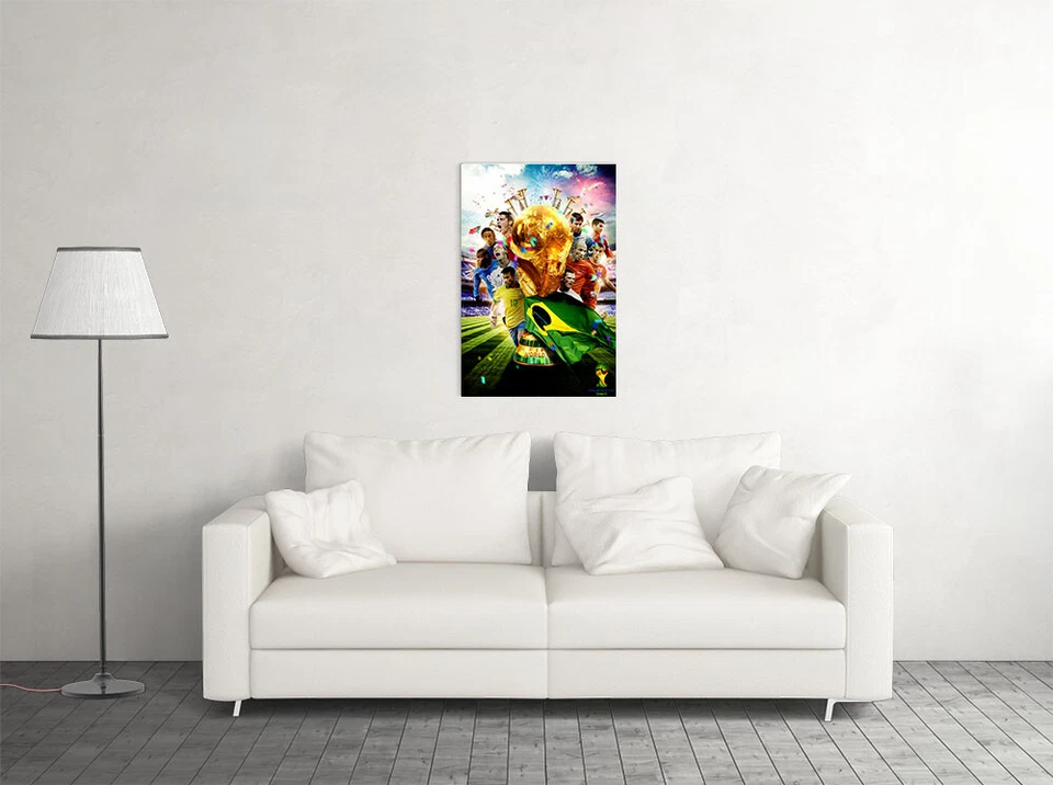 2014年世界杯足球赛事巴西足球墙艺术家居装饰-海报20x30 — 第 2/3 张图片