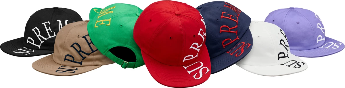 Supreme Side Arc 6-Panel Cap Black Navy S/S 18 | eBay