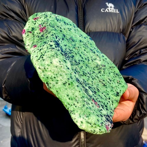 4.6LB Large Natural green Ruby zoisite (anylite) crystal Healing - Picture 14 of 17