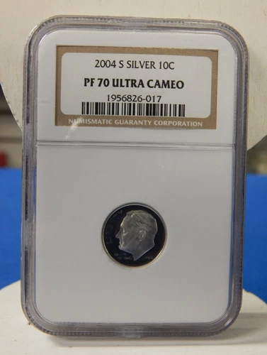 2004 S 10c Roosevelt SILVER Dime NGC PF70 ULTRA CAMEO PROOF *NGC*