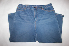 Gloria Vanderbilt All-Around Slimming Effect Dark Wash Denim Capri Amanda Sz 16