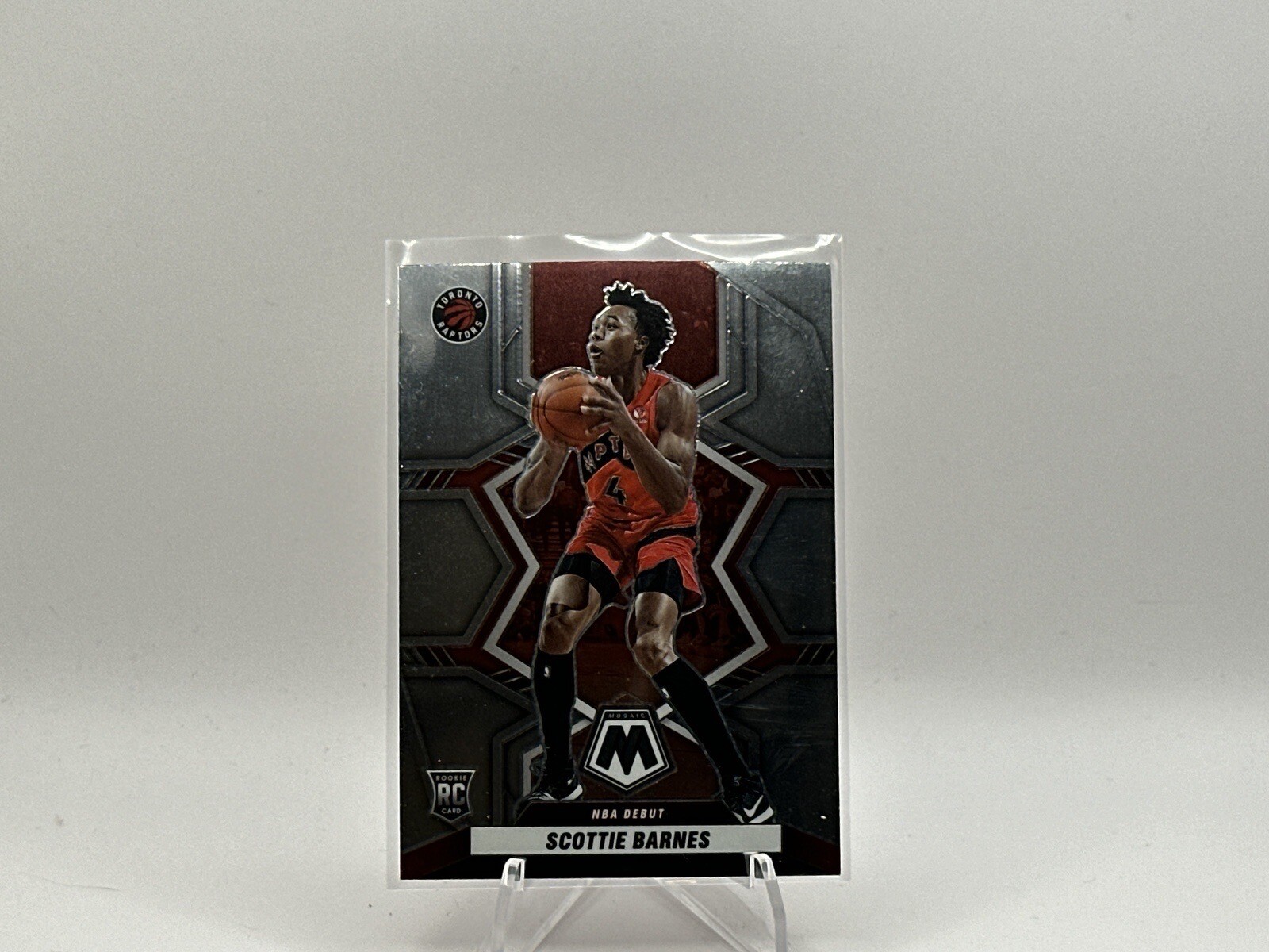 2021-22 Panini Mosaic NBA Debut Silver Prizm #264 Scottie Barnes (RC) - Raptors