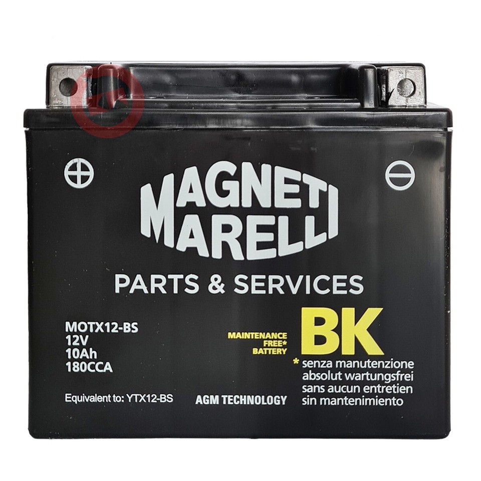Batterie Lithium Magneti Marelli S9 MM-LT3 - Pour BMW K 1300 GT 2009-2010, équivalent YUASA 51913 - Neuf