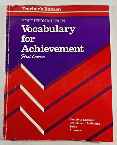 Vocabulary for Achievement 1st Course Teacher's Edition 0395383846 1988 HM - Picture 1 of 11